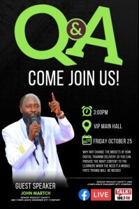 q&a Template | PosterMyWall