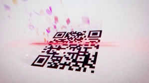 Hvid Q R Code Scaner YouTube-miniature Template