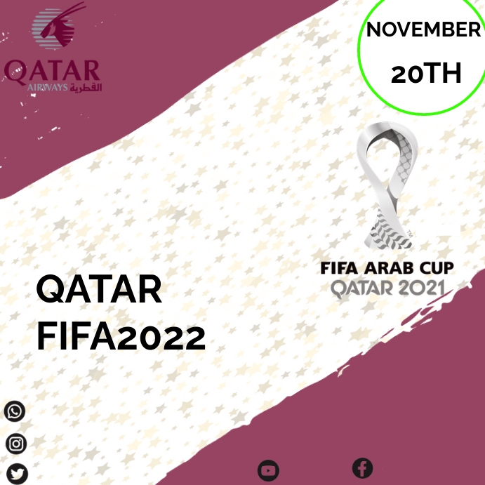QATAR FIFA WORLD CUP Template | PosterMyWall QATAR FIFA WORLD CUP Template | PosterMyWall