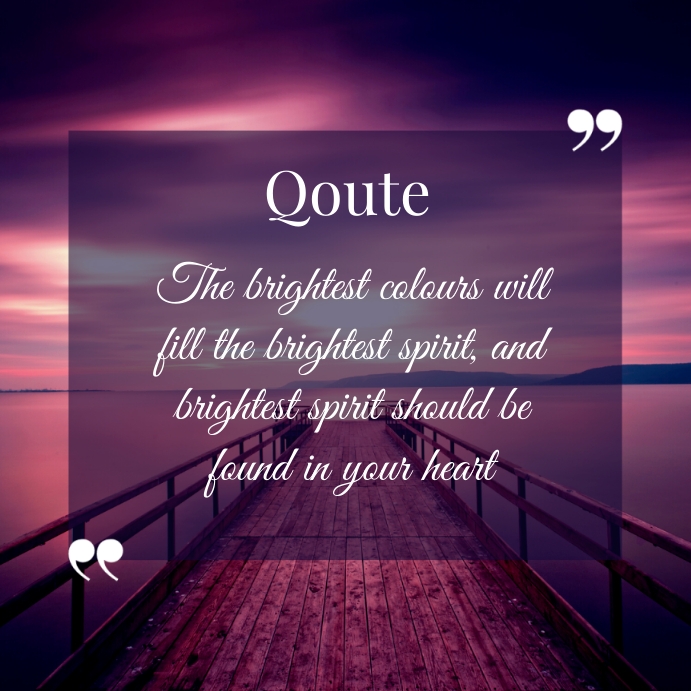 Qoute Instagram Post template