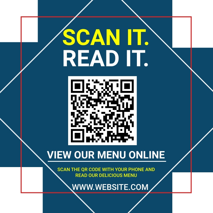 Plantilla de qr code customised menu template | PosterMyWall