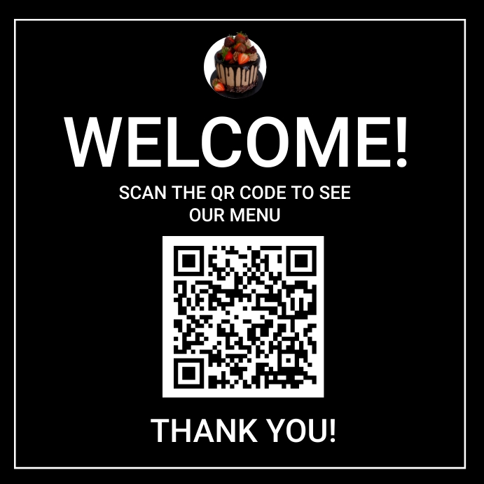 qr code customised template Pos Instagram