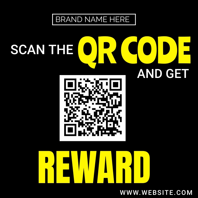 qr code customised template | PosterMyWall