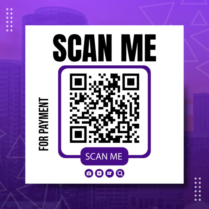 Qr code Instagram-opslag template