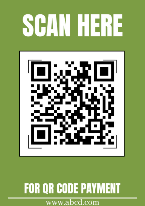 QR CODE A4 template