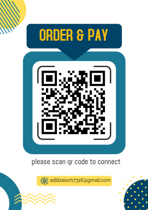 Qr code A4 template