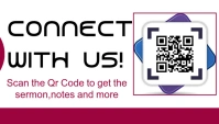 qr code flyer Business Card template