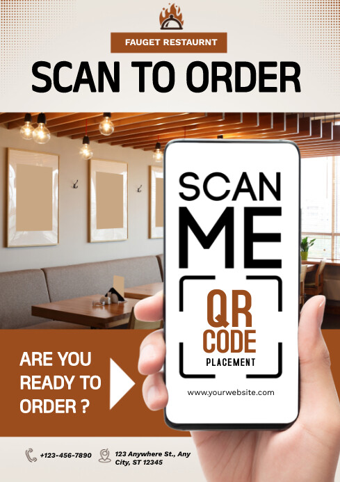 Qr Code Ordering Examples QR Code for Order Template | PosterMyWall