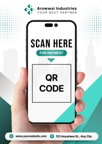 QR Code for Payment A2 template