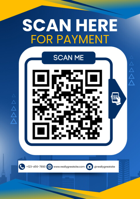 QR Code for payment Template | PosterMyWall