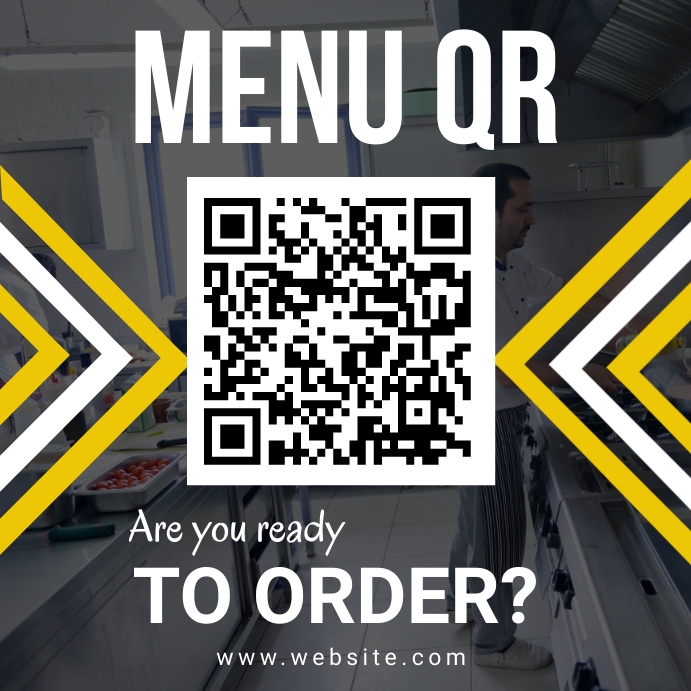 qr code menu customise template | PosterMyWall