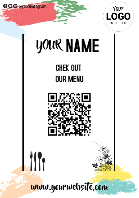Menu Tree Qr Code Design QR code Menu Template | PosterMyWall