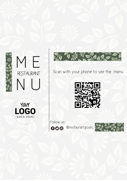 QR code Menu Template | PosterMyWall