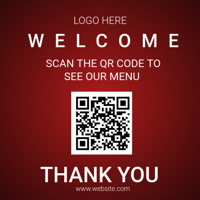 Qr code menu template | PosterMyWall
