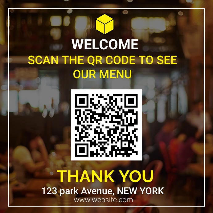 Qr code menu template | PosterMyWall