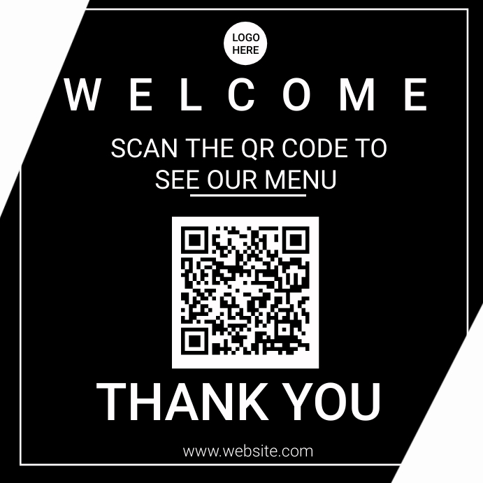 Qr code menu template | PosterMyWall