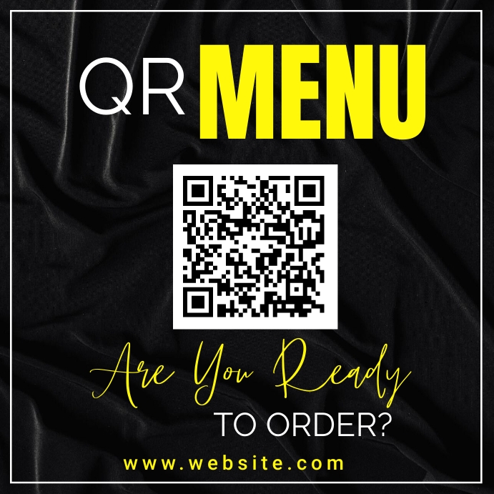 Qr code menu template | PosterMyWall