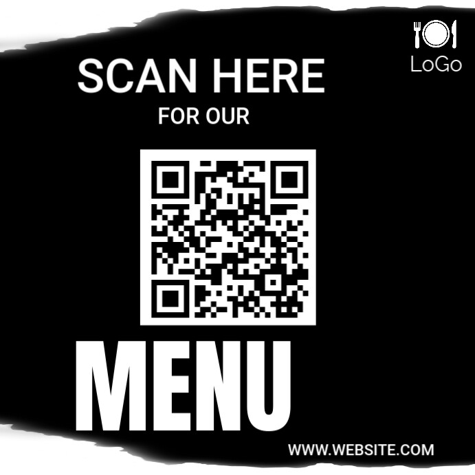 Header Menu Qr Code Qr code menu template | PosterMyWall
