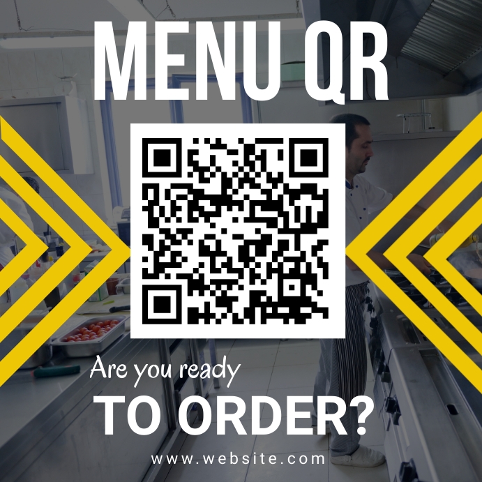 Qr code menu template PosterMyWall