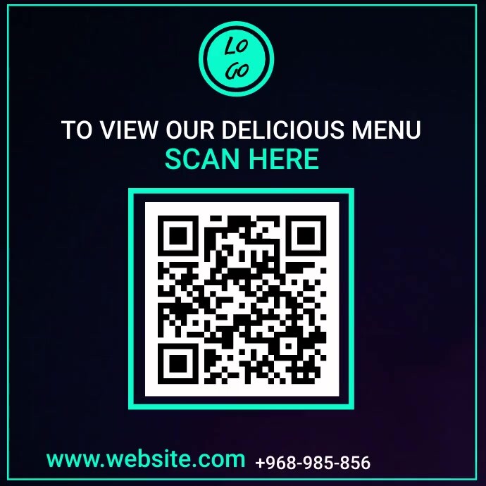 qr code restaurant menu template | PosterMyWall