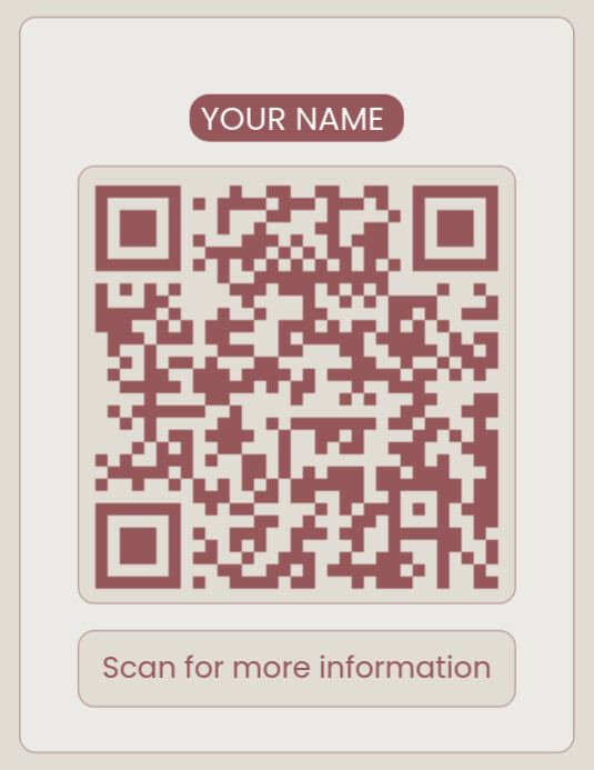 QR Code Scan Flyer (US Letter) template