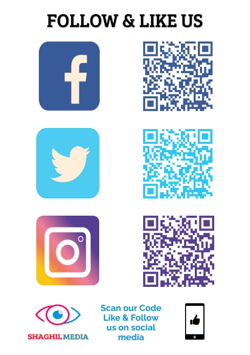 QR Code Social Media Icons Template | PosterMyWall