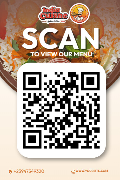 QR Menu Flyer Template | PosterMyWall
