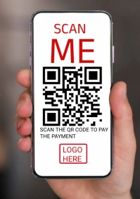 Qr scanning code A2 template