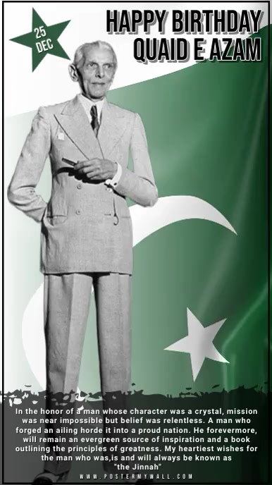 Plantilla de Quaid E Azam Flyer | PosterMyWall