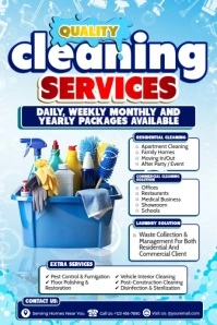 Quality Cleaning for Every Space Poster template