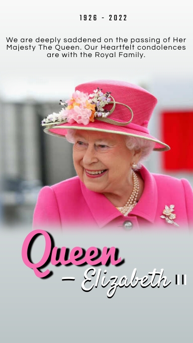Queen Elizabeth Instagram Story template