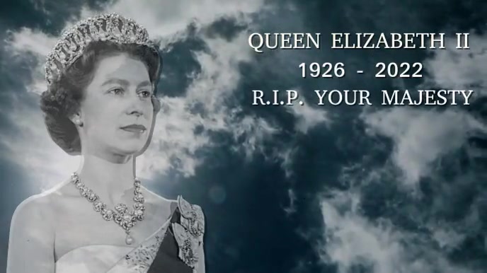 Queen Elizabeth RIP Video Template | PosterMyWall