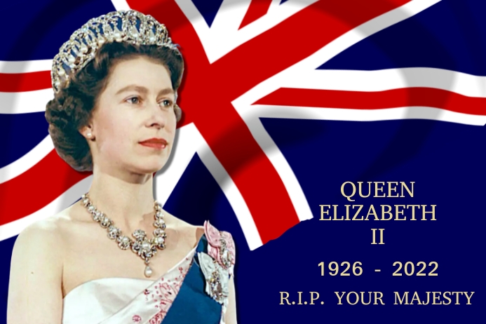 Queen Elizabeth RIP Video Template | PosterMyWall
