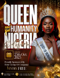 Queen of Humanity Nigeria 2025 Ulotka (US Letter) template