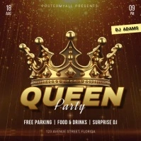 queen party instagram template