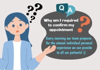 Question and Answer Postcard template