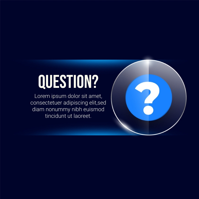 Question Template | PosterMyWall