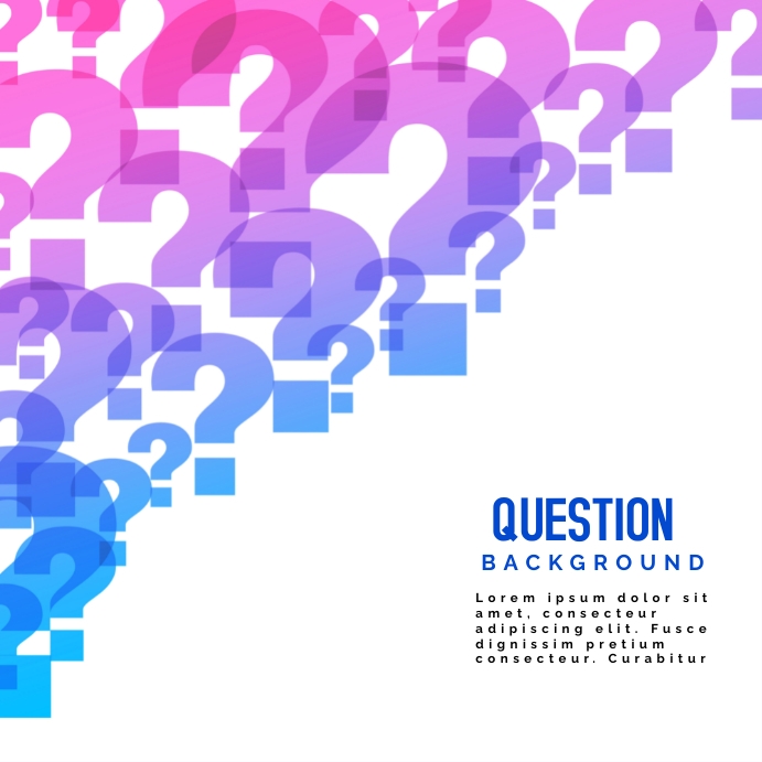 Question Template | PosterMyWall