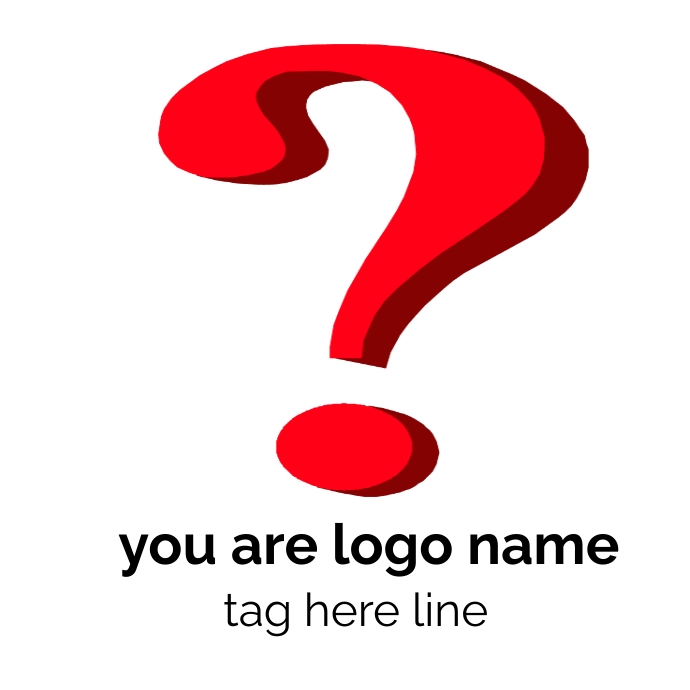 Question mark logo Template | PosterMyWall