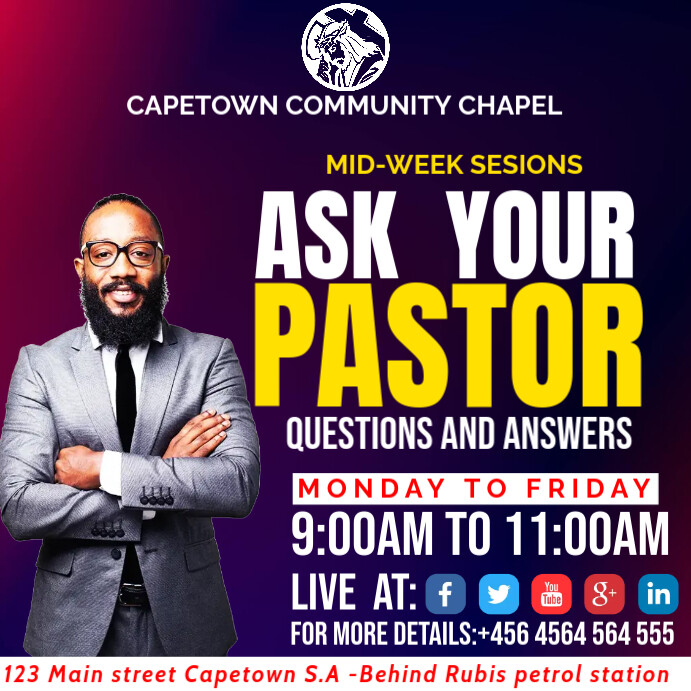 questions and answers flyer poster Template | PosterMyWall