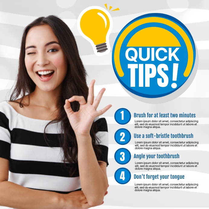 Quick Dental Tips Template | PosterMyWall