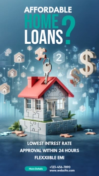 Quick Home Loan Approval Instagram Story template