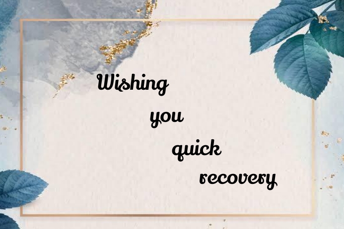 quick recovery poster Template | PosterMyWall