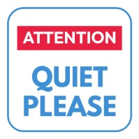 Quiet please sign Publicación de Instagram template
