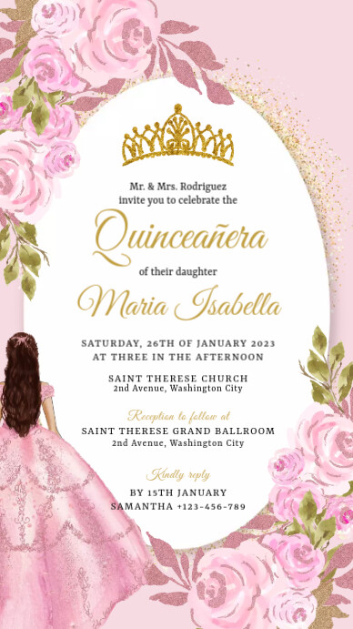 Quinceanera Instagram-verhaal template