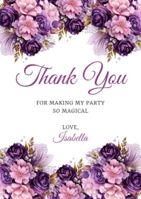 Quinceanera A6 template