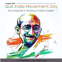Quit India Movement Day Template | PosterMyWall