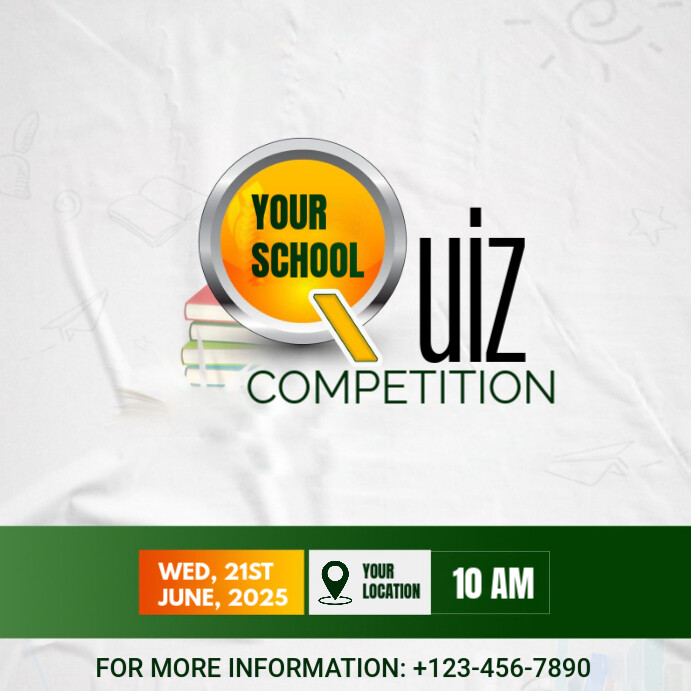 Quize Form Posts Quiz competition Template | PosterMyWall