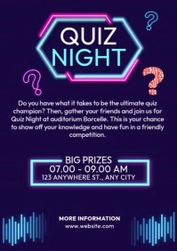 Quiz Night Ads A4 template