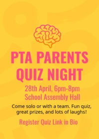 quiz night A6 template